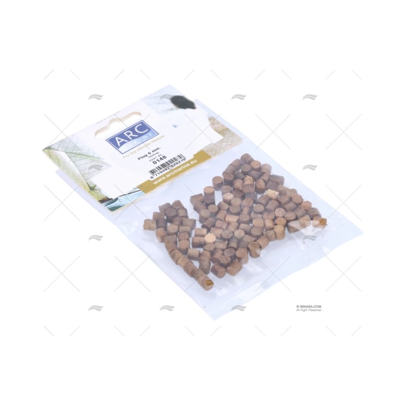 TAPON DE TECA Ø6MM (BOLSA 100 UNIDADES) ARC MARINE