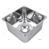 FREGADERO INOX 360X360MM BARKA