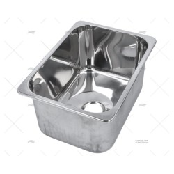 FREGADERO RECTANGULAR INOX 360 X 265 MM BARKA