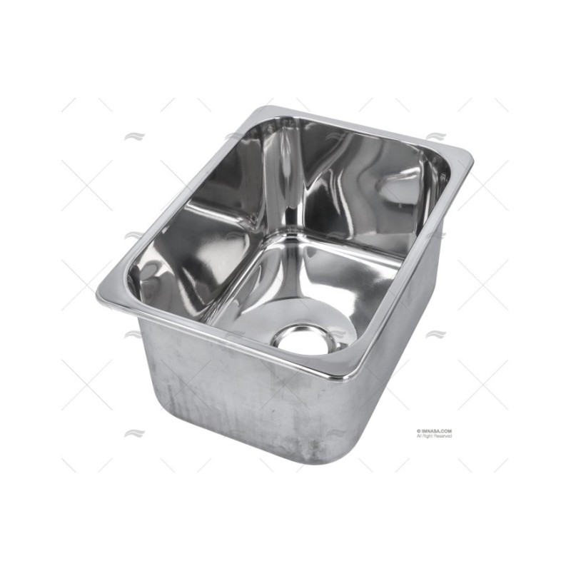 FREGADERO RECTANGULAR INOX 360 X 265 MM BARKA