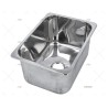 FREGADERO RECTANGULAR INOX 360 X 265 MM BARKA