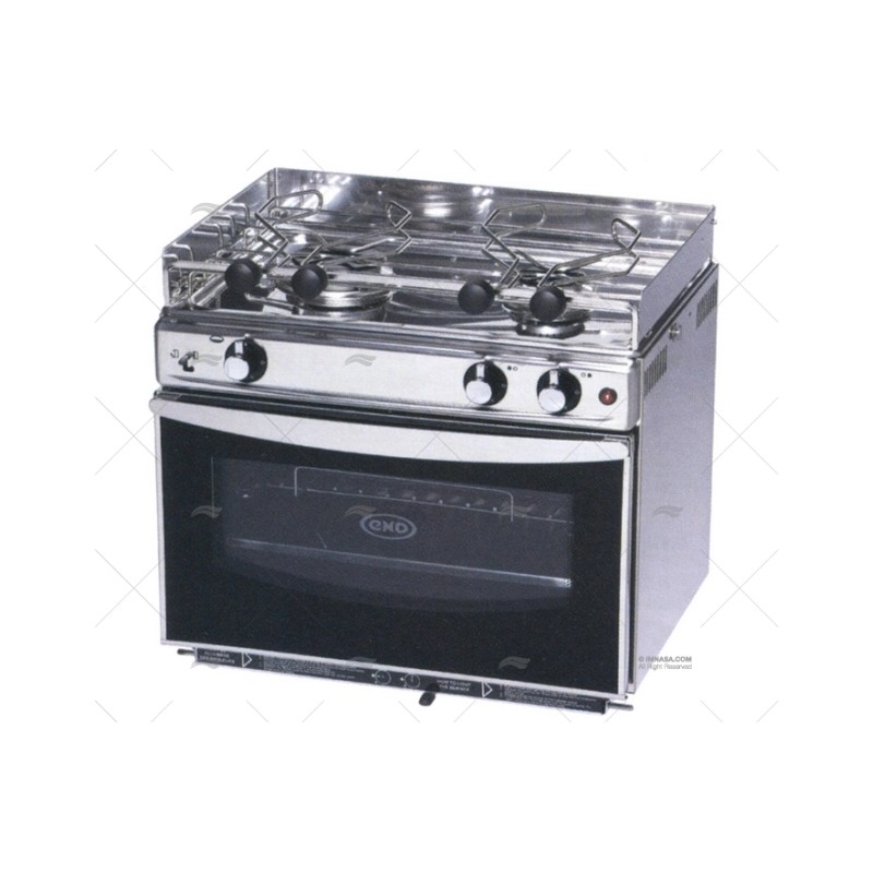COCINA ENO 504X410MM 2F+HORNO+GRILL
