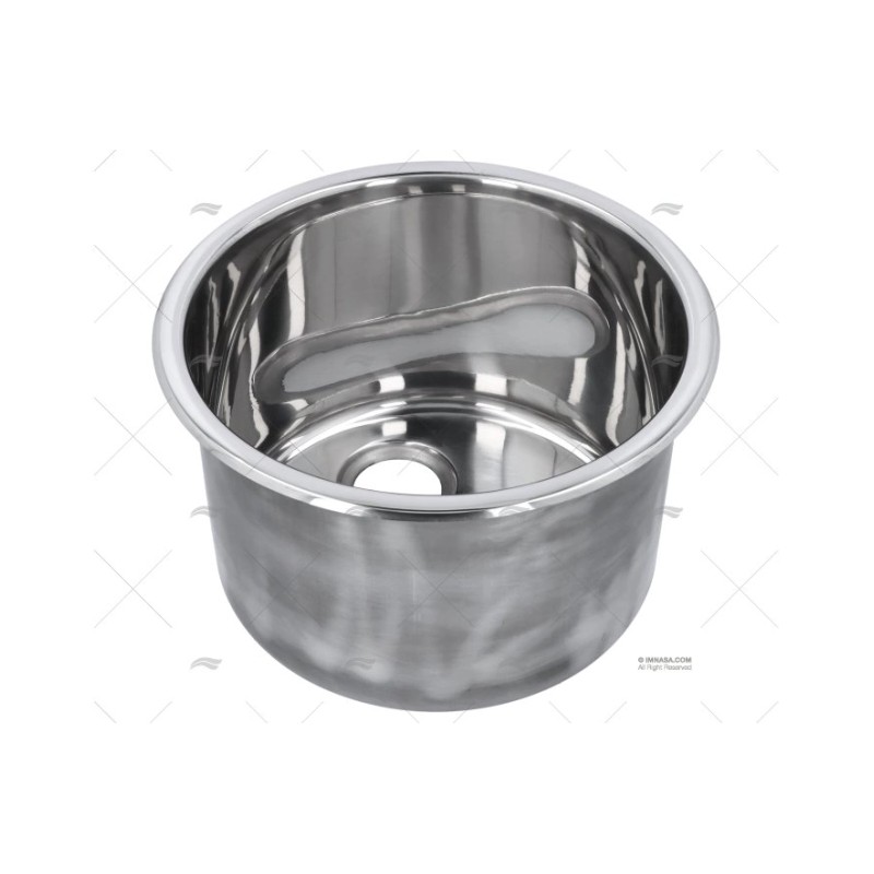 FREGADERO CYLINDRICO INOX SS 304 183MM