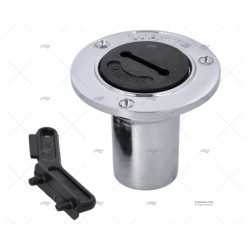 TAPON WASTE 38MM LATON CROMADO/NEGRO PERKO