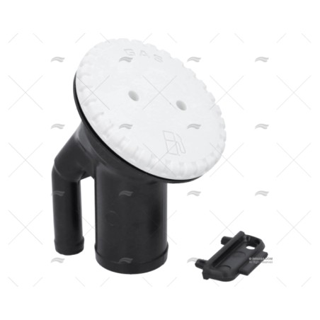TAPON GASOLINA C/ANGULO 38MM BLANCO PERKO