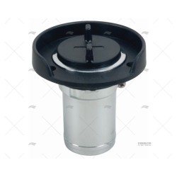 TAPON 38MM ZINC CROMADO/NEGRO PERKO