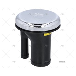 TAPON GAS RECTO CROMADO VENTILADO 1"1/2 PERKO