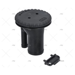 TAPON DE AGUA VENTILADA 1-1/2" RECTO NEG PERKO