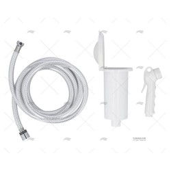 DUCHA BLANCA 2,50M CON COMPARTIMENTO ARAVON