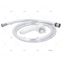 DUCHA BLANCA 1,5M 1/2"BSP-20 SAL/DOBLE ARAVON