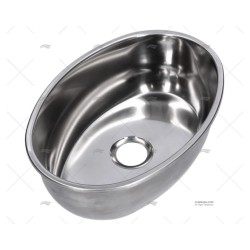 FREGADERO INOX OVALADO CAN