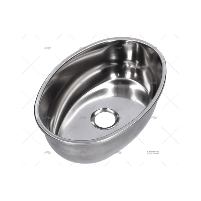 FREGADERO INOX OVALADO CAN