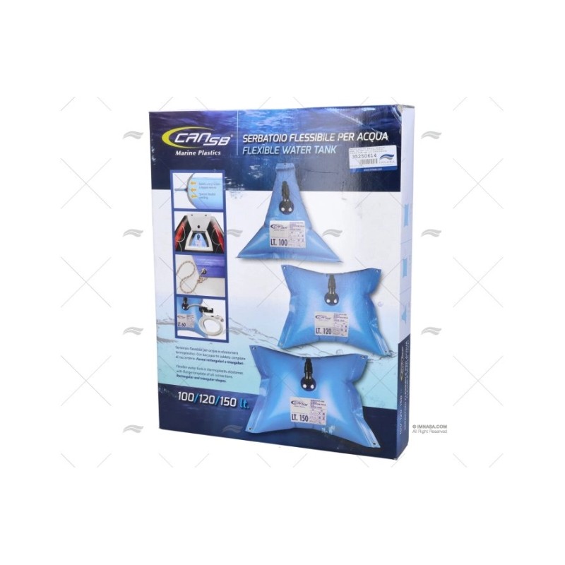 DEPOSITO AGUA 100L FLEXIBLE TRIANGULAR