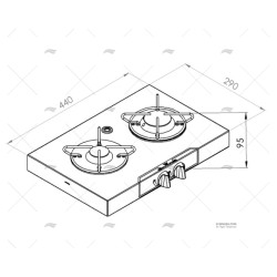 COCINA ELEVADA 2F.OPC.BASCUL. 440X290