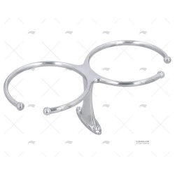 SOPORTE VASO X 2 INOX SS 316 SUPERFICIE
