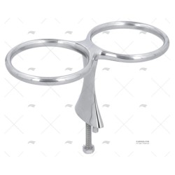 SOPORTE VASO X 2 INOX SS 316 CUBIERTA 82