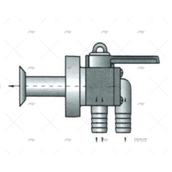GRIFO CON PASACASCO 1"1/2 CODO FORESPAR