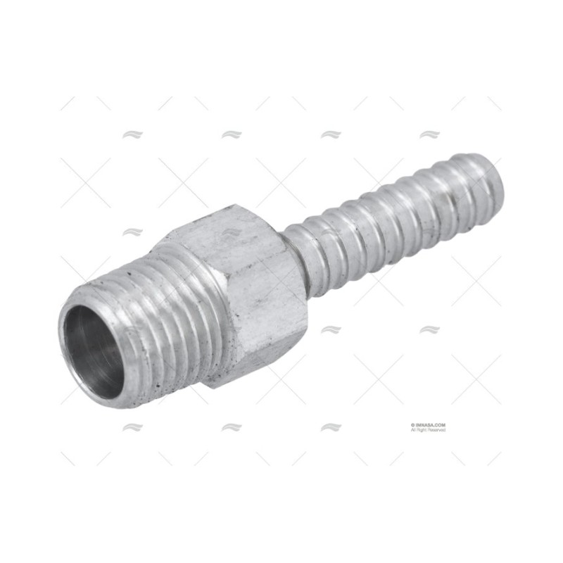 CONECTOR ALUMINIO TUBO 1/4"-1/4"NPT
