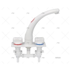 GRIFO DOBLE WHALE ALTURA 186 RACORD 12MM