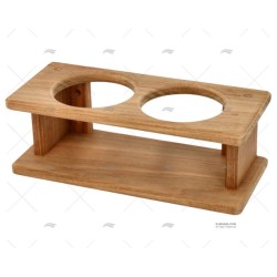 SOPORTE VASOS (2) TECA 215X75X90MM ARC MARINE