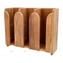 SOPORTE TAZAS BOTELLAS (3) TECA ARC MARINE