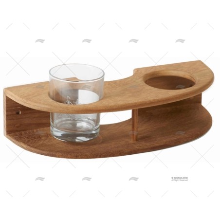 SOPORTE TECA PARED PARA VASO (2) D.71MM ARC MARINE