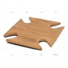 SOPORTE VASO VINO TECA (4) 180X180X43MM ARC MARINE
