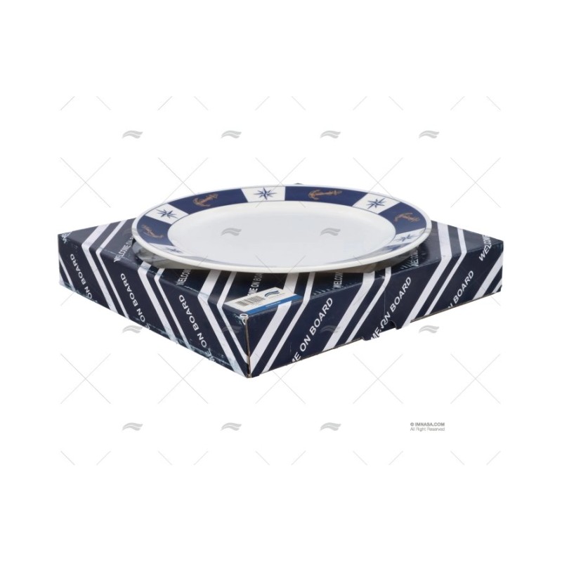 PLATO LLANO MELAMINA 6PCS