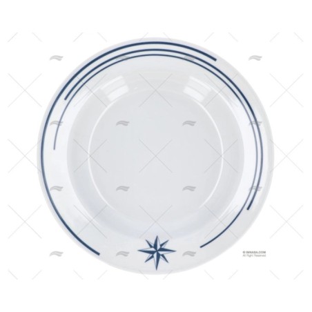 PLATO SOPA MELAMINA ROSA VIENTOS 6PCS