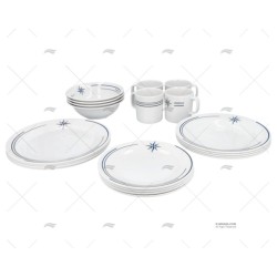 VAJILLA COMPLETA 20 PCS ROSA VIENTOS