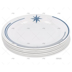 PLATO POSTRES MELAMINA 6PCS
