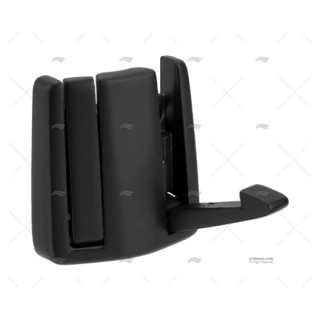 GANCHO DOBLE ABRIGO NEGRO INOX 316 MARINE TOWN