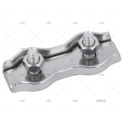 SUJETACABLES INOX PLANO DOBLE 6MM