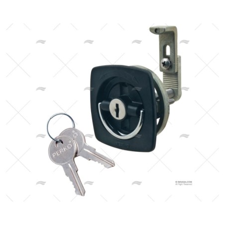 CIERRE CUADRADO NEGRO C/LLAVE BULK PERKO
