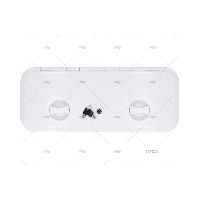 TAPA 250X607MM BLANCA C/LLAVE