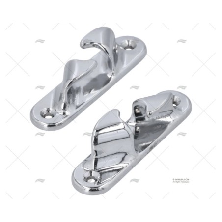 GUIACABOS 110X27MM JUEGO BRONCE CROMADO
