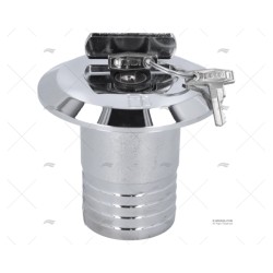TAPON FUEL 50MM C/LLAVE LATON CROMADO F. FORESTI SUARDI