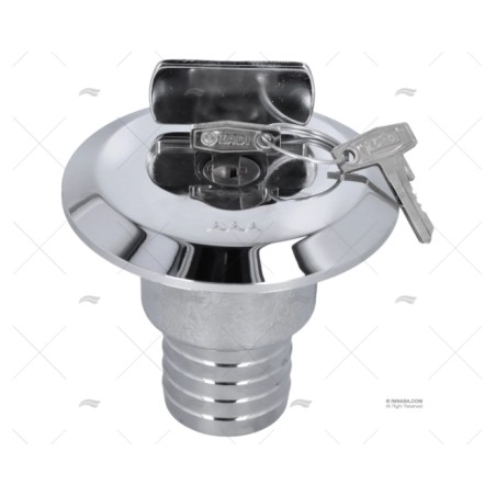 TAPON WATER 38MM C/LLAVE LATON CROMADO F FORESTI SUARDI