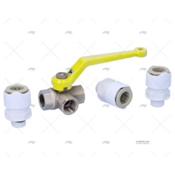 GRIFO 3 VIAS PARA TUBO 15MM