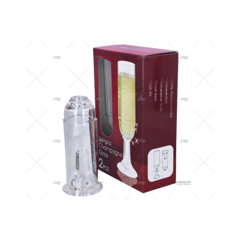 COPA CHAMPAGNE DESMONTABLE 200ML 2PCS