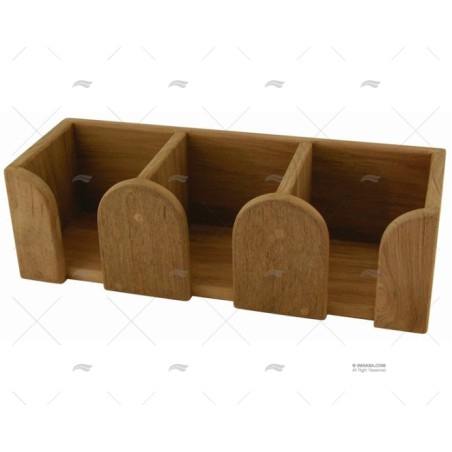 SOPORTE TAZAS (3) TECA 295X100X90MM ARC MARINE