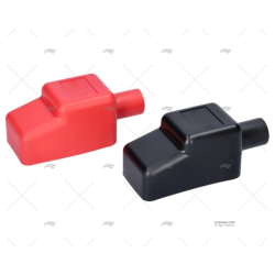 TAPA BORNES ROJO + NEGRO 5/8" (JUEGO)