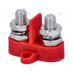 TERMINAL DOBLE ROJO M10 C/ SEPARADOR