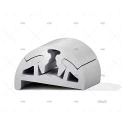 PERFIL PVC BINO H 40 C/DIENTE GRIS 24M TESSILMARE