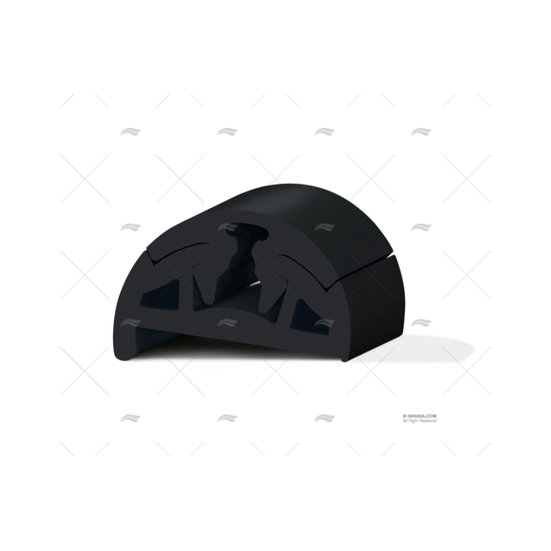PERFIL PVC BINO H 40 C/DIENTE NEGRO 24M TESSILMARE