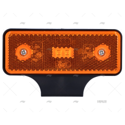 LUZ LATERAL NARANJA LED 12/24 C/CABLE