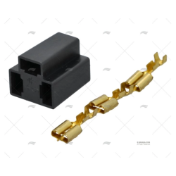 CONECTOR 3 POLOS PARA INDICADOR 52MM VDO