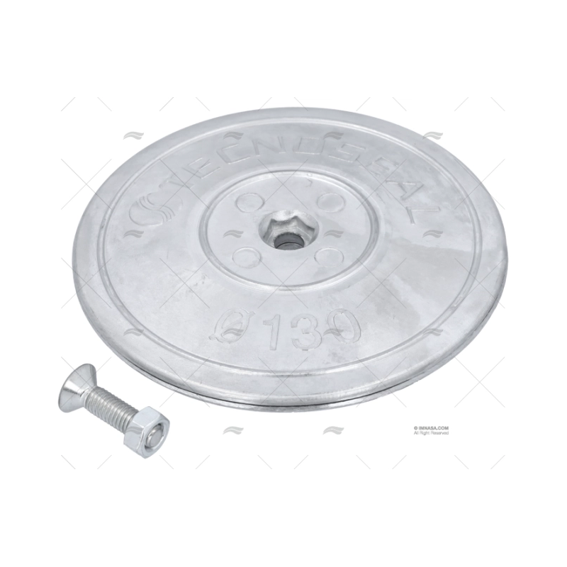ANODO ZINC DISCO 130MM DOBLE TECNOSEAL