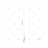 ANTENA VHF 1.00MT 3DB INOX SCOUT