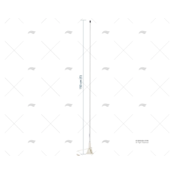 ANTENA VHF 1.50MT 3DB ABATIBLE SCOUT